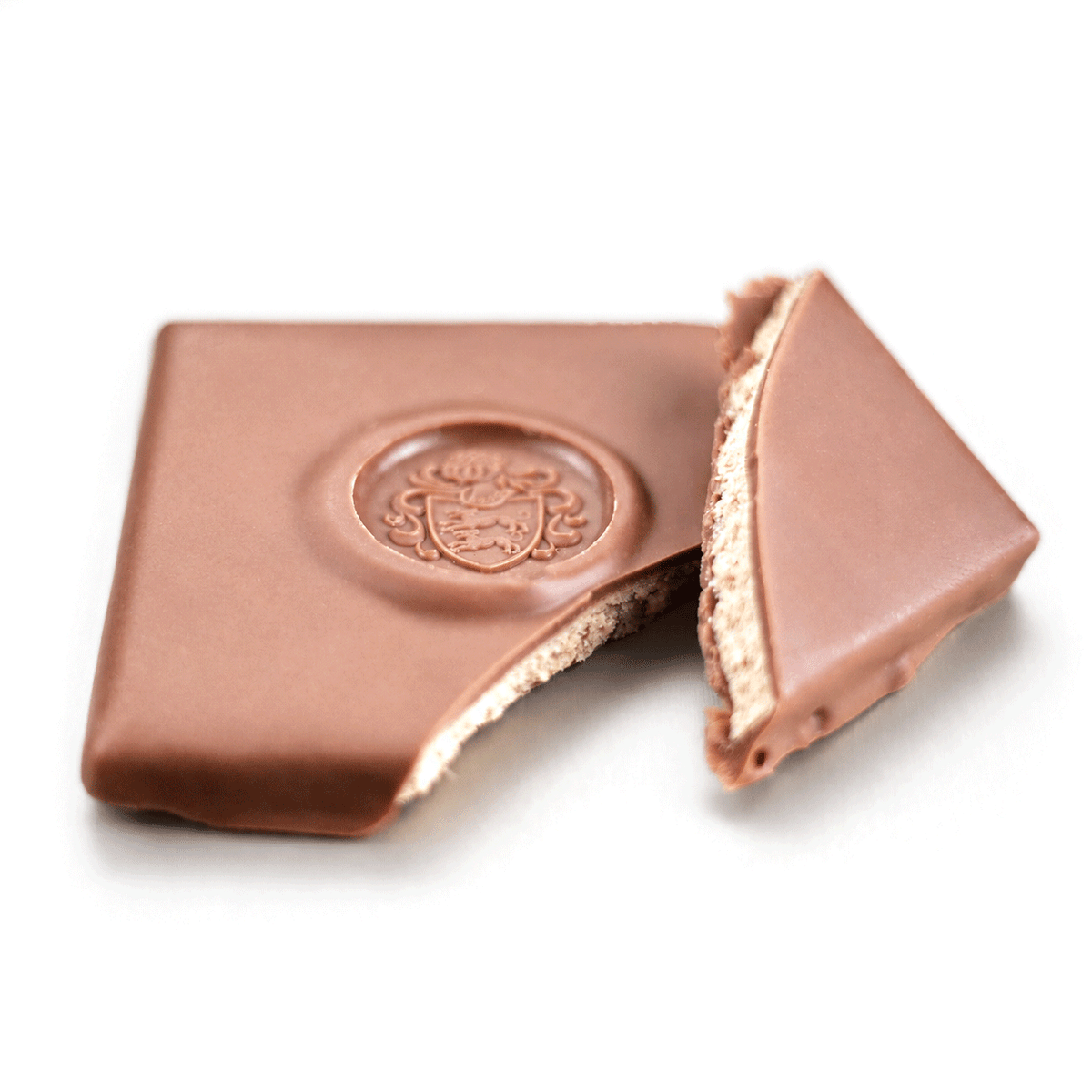 Hand-filled chocolate - hazelnut nougat whole milk