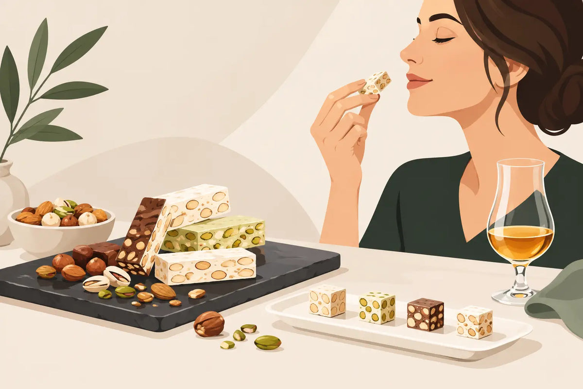 Nougat richtig verkosten und Nuancen entdecken