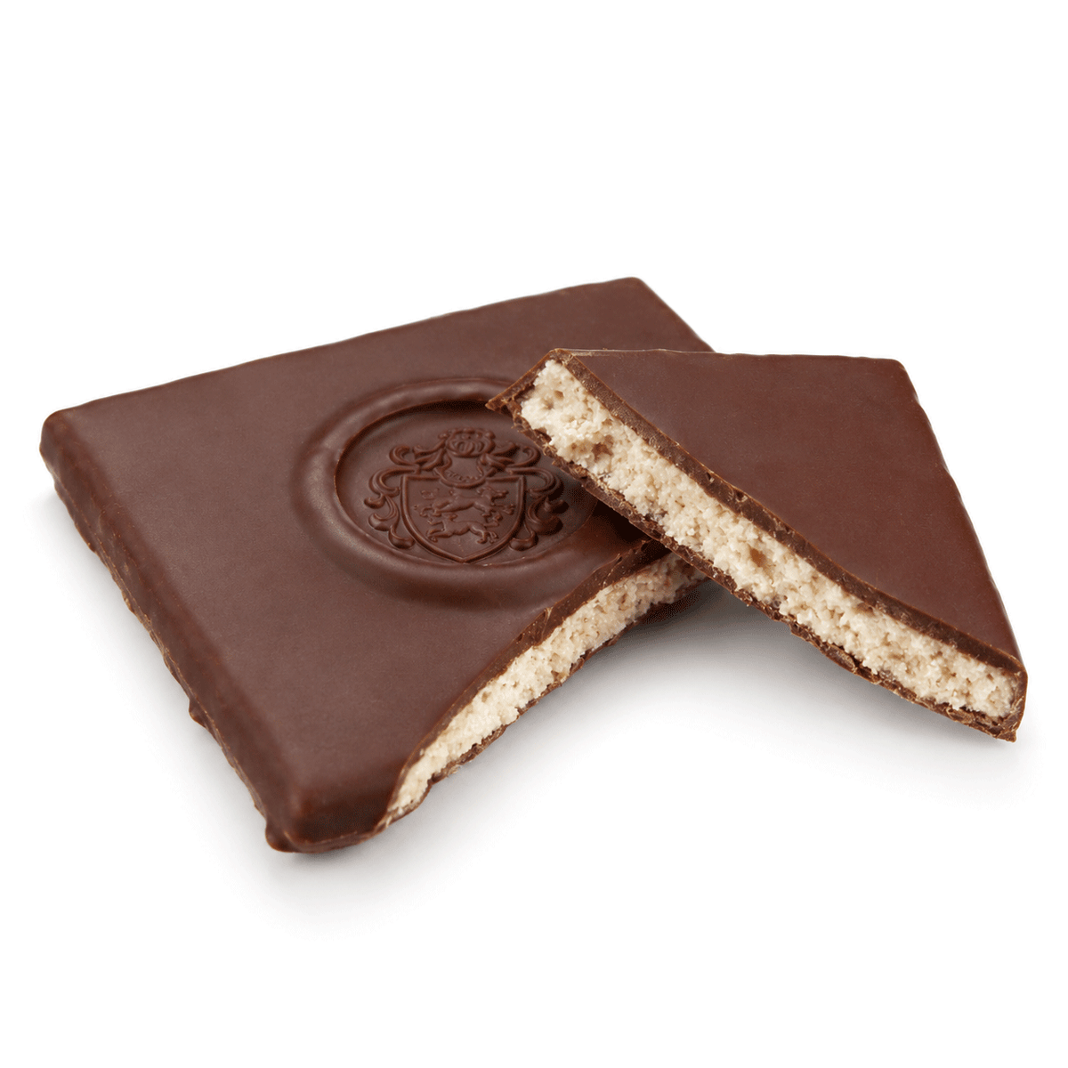Hand-filled chocolate - Hip almond nougat dark
